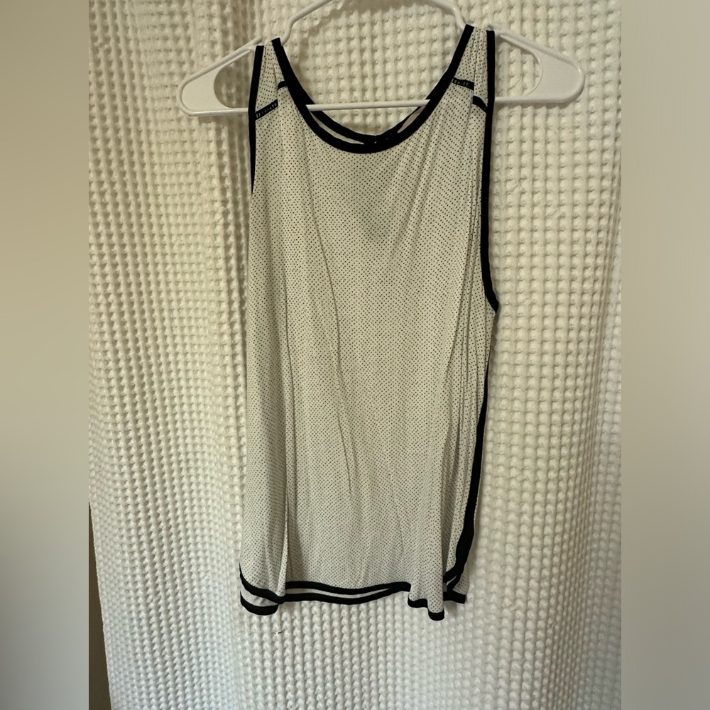 Loft black and white tank
